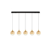 Lampa wisząca Luces Exclusivas LURVELA LE45135 złoty i odcienie złota, czarny