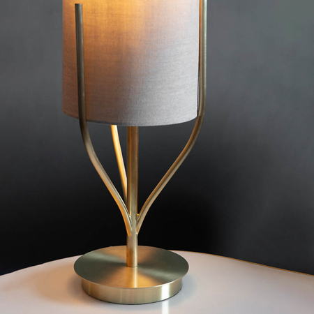 Lampa stołowa Endon Lighting Fraser 95467 mosiądz