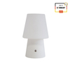 Lampa stojąca No.1 zewnętrzna ogrodowa 2700K RGB ściemnialna z baterią 30cm, biała 32586L biały