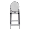 Krzesło barowe VICTORIA 65 cm dymione - poliwęglan