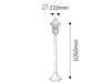 Lampa zewnętrzna Rabalux Velence 8209 biały