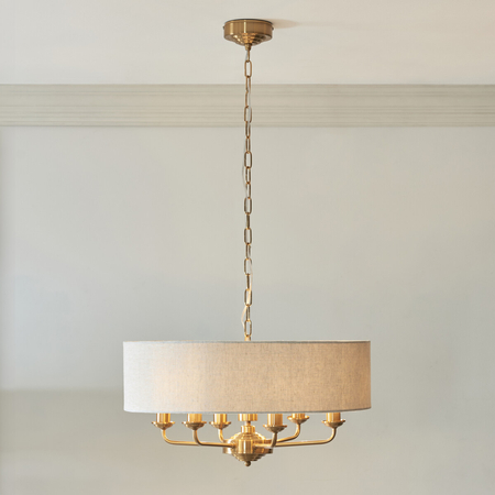 Lampa wisząca Endon Lighting Highclere 110722 mosiądz