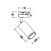 Milagro Oprawa Pipe Ring Track Biały 1xGU10 ML2066 BIAŁY