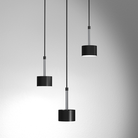 Milagro Lampa wisząca ARENA BLACK/SILVER 3xGX53 MLP7786 Czerń / Srebro