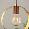 Endon Lighting Lampa wisząca 97664 mosiądz