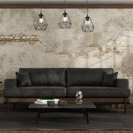 Milagro Lampa wisząca ACERO 3xE27 MLP7888 Czarny / Brązowy