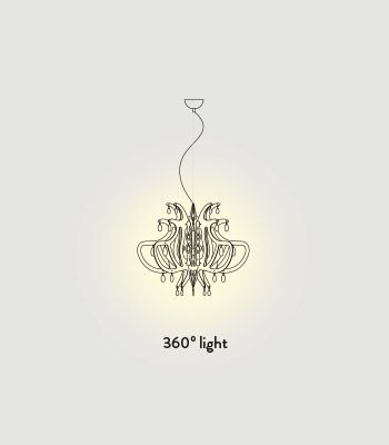 Lampa wisząca Slamp LIL14SOS0000S Lillibet Silver