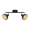 Spot Italux Savio SPL-27357-2-BK-GD Czarny mat, złoty