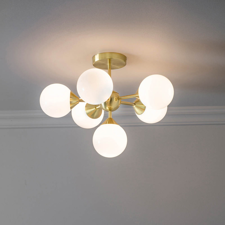 Lampa sufitowa Endon Lighting Oscar 76501 mosiądz