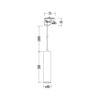 Milagro Oprawa Pipe Track Zwis Biały 1xGU10 3-obwodowy ML2132 BIAŁY