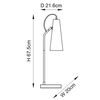 Lampa stołowa Endon Lighting Karna New 107527 mosiądz