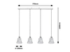 Lampa wisząca Rabalux Hestia 5303 chrom