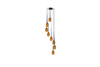 Lampa wisząca IZZA 8 AMBER Azzardo AZ1223 bursztynowy