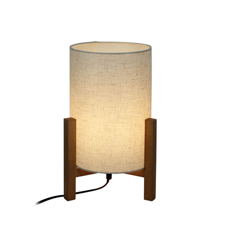 Lampa stołowa Italux Ones TB-85930-M-WH-WO Biały, drewniany
