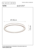 Lampa sufitowa Lucide NURIA 79182/18/30 czarny