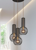 Lampa wisząca ARVI BLACK Kaja K-4522 czarny/złoty