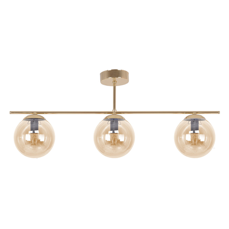 Lampa sufitowa Kaja GRAND K-5412 złoty, bursztynowy