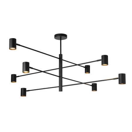 Light Prestige Lampa wisząca Snow 8 czarna 8xGU10 LP-731/8P BK