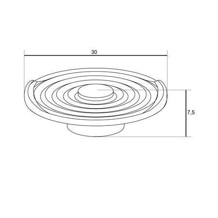Plafon Azzardo NESTOR AZ5831 BLACK