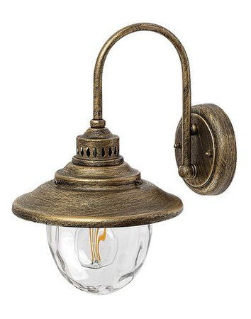 Kinkiet zewnętrzny Rabalux Barcelona 8677 złoto antyczne