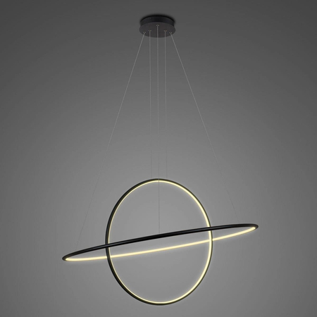 Lampa Ledowe Okręgi No.2 czarna 100cm 3k