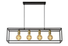 Lampa wisząca Lucide RUBEN 00424/04/30 czarny/złoty