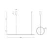 Lampa wisząca Azzardo PELLE AZ5756 BLACK
