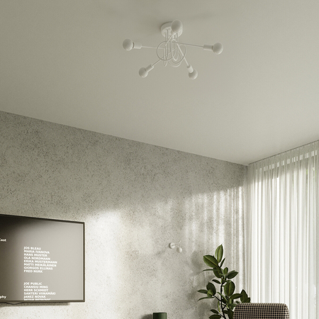 Sollux Lighting Żyrandol LOOP 5 biały SL.1432