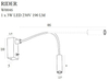Kinkiet Maxlight W0046 czarny