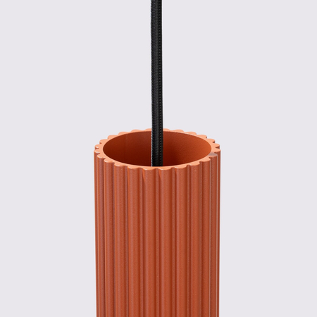 Sollux Lighting Lampa wisząca KARBON 1 ochra czerwona SL.1630