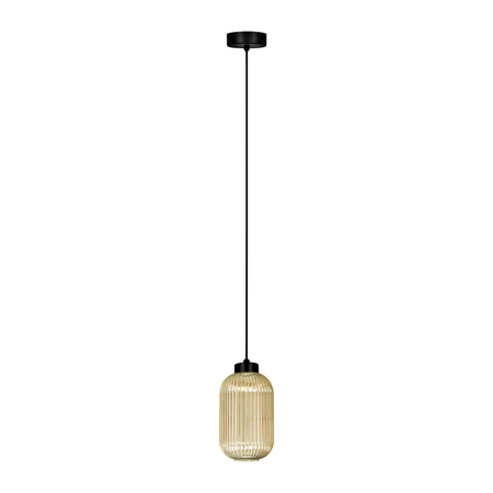 Lampa wisząca Kaja FADIGA K-5740 bursztynowy, czarny