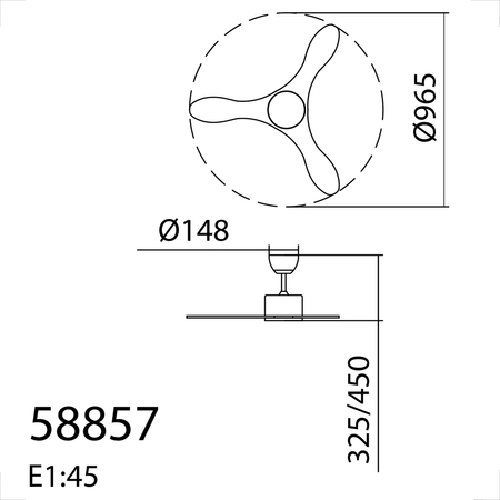 Wentylator RIGA WO XS biały Ø96 DC 30W 3A, pilot