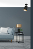 Lampa wisząca PRISM 1 BLACK / GOLD Emibig 406/1 czarny/złoty