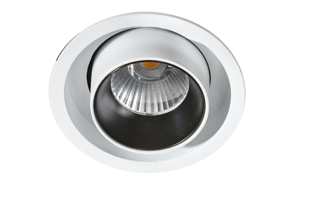 Oczko LUNA 7W WHITE Azzardo AZ3396 biały/czarny