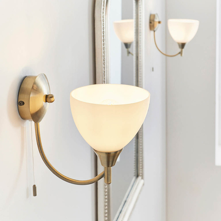 Kinkiet Endon Lighting Alton 1805-1AN mosiądz