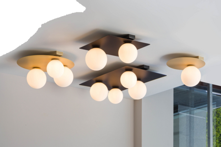 Sigma 33276 ARGON 2 prostokąt czarny plafon