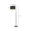 Lampa podłogowa HILDE LP1 BL BLACK Emibig 1054/LP1 czarny