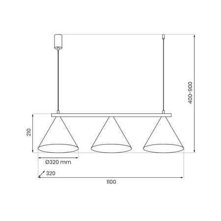 Milagro Lampa wisząca CAPITAL CZARNY-ZŁOTY 3XGX53 MLP0937 CZRNY-ZŁOTY