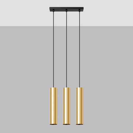 Sollux Lighting Lampa Wisząca LAGOS 3 złoty połysk SL.1201