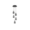 Lampa wisząca Luces Exclusivas RORIZNO LE45111 czarny, szary i odcienie szarości