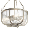 Lampa wisząca / Półplafon Roux - 3 źródła światła - Szczotkowany nikiel Quintiesse QN-ROUX3-BN