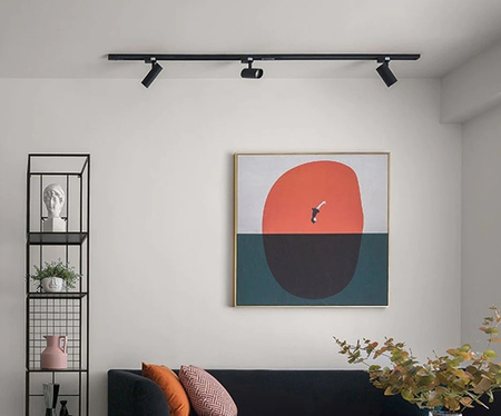 Reflektor szynowy czarny 3-fazowy Abigali Posh Cree COB 12W 4000K CRI90+ 36°