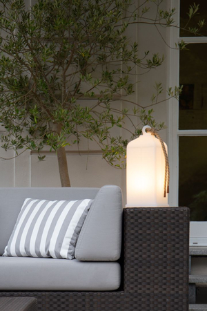 Latarnia LED Lampa zewnętrzna ogrodowa 2700K Biała ciepła 45cm 42499W biały