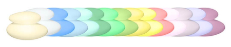 Kamień LED XL Lampa zewnętrzna ogrodowa 2700K RGB 40x69 32380L biały