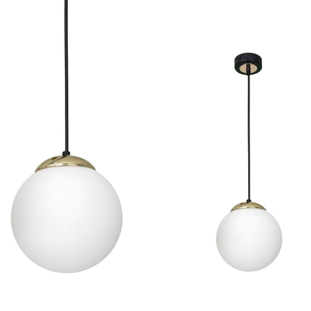 Milagro Lampa wisząca SPARTA BLACK / GOLD 1xE27 MLP6495 CZARNY / ZŁOTY