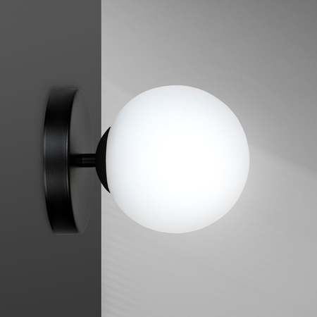 Kinkiet KALF K1 BLACK Emibig 1030/K1 biały/czarny