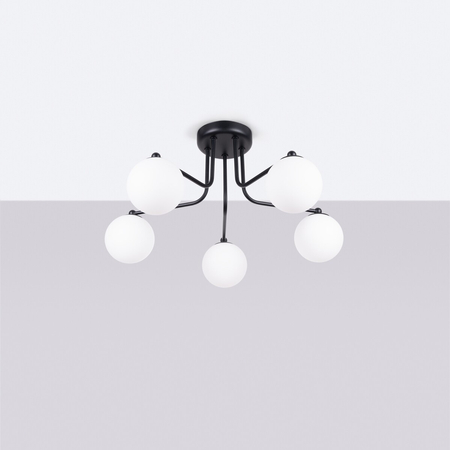 Sollux Lighting Żyrandol ASTRAL 5 czarny SL.1663