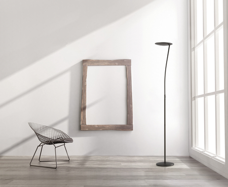 Lampa podłogowa ZENIT S nikiel czarny matowy LED 30+10W 3000K ściemnialna