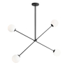 Plafon PLAFON OHIO 4 BLACK Aldex 1081PL_L1 czarny