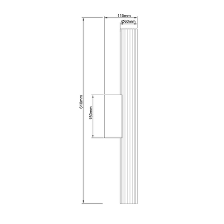 Light Prestige Kinkiet Linea 61 cm biały LED CCT LP-0510/1W-61 WH